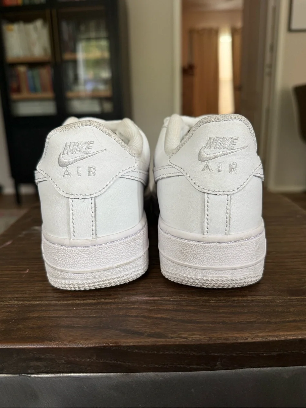 Nike Air Force 1 Low Triple White Sneakers Kids Youth Size 5Y